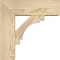 Ekena Millwork Merced Block Rough Sawn Bracket w/ Offset Brace, Douglas Fir, 6"W x 16"D x 16"H BKT0604X16X16MRC05RDF - alternate 4
